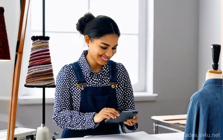 패션디자인과 디지털 마케팅 - **Social Media Fashion Reel - Behind-the-Scenes Creation:**
    "A young, enthusiastic female fashio...