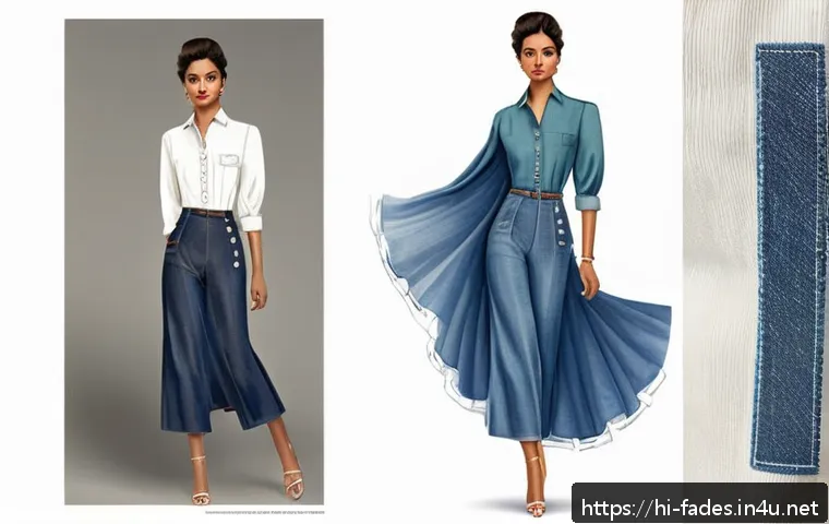 패션 테크니컬 드로잉 - A detailed fashion sketch featuring a female human figure with accurate proportions, wearing a conte...